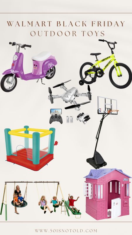 Walmart Black Friday Outdoor Toys | Bounce House | Swingset | Bicycle | Basketball Goal | Razor Scooter | Teen Gift Ideas | Boys Gifts 

#LTKGiftGuide #LTKHoliday #LTKCyberweek