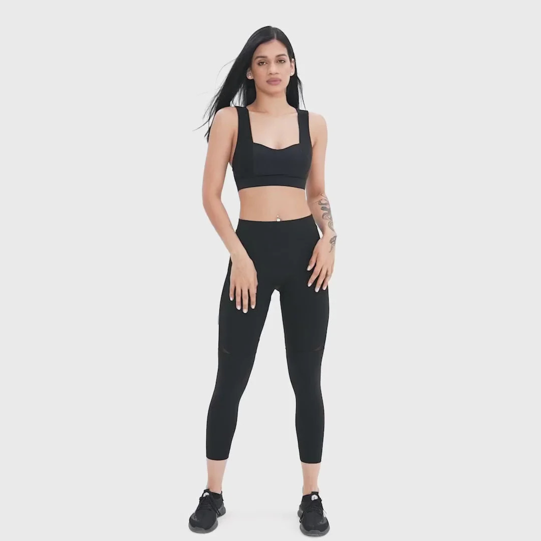 Schema Mid-rise Fast-dry Leggings (unpadded) | Jelenew