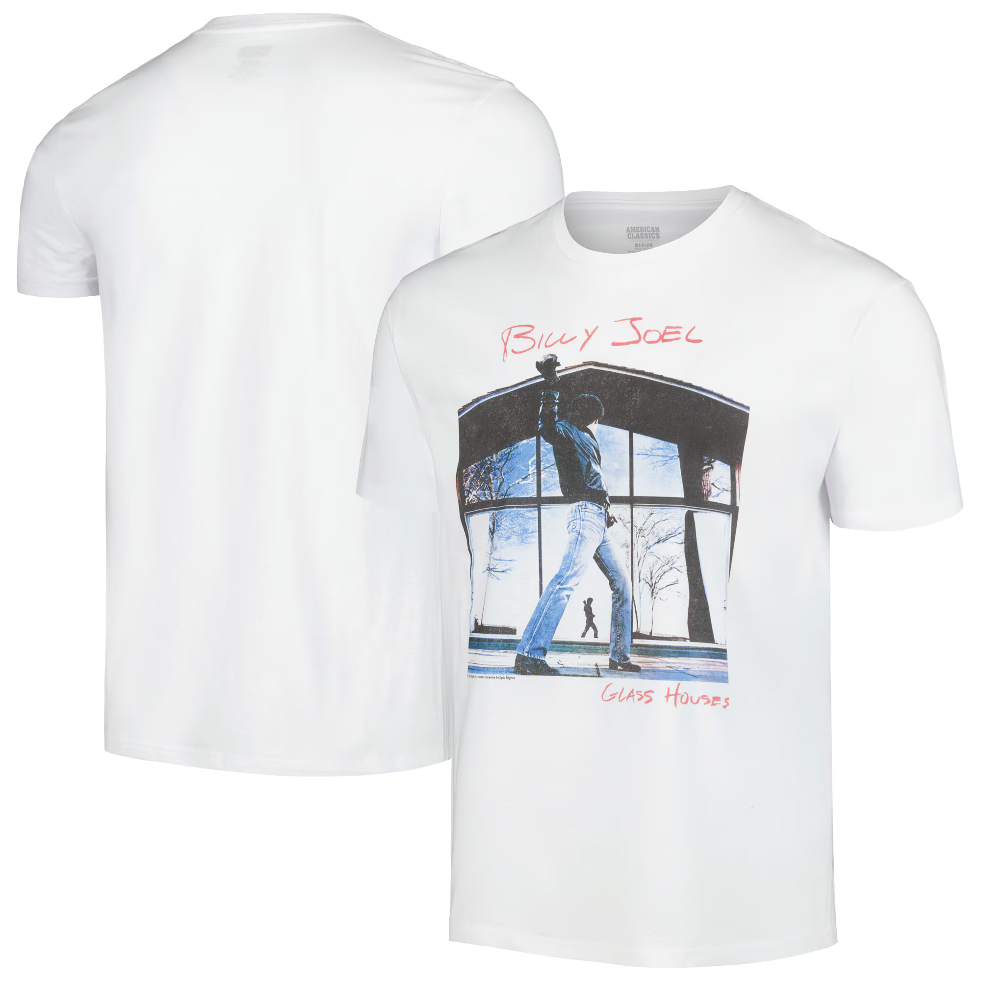 Billy Joel Glass Houses T-Shirt - White | Fanatics