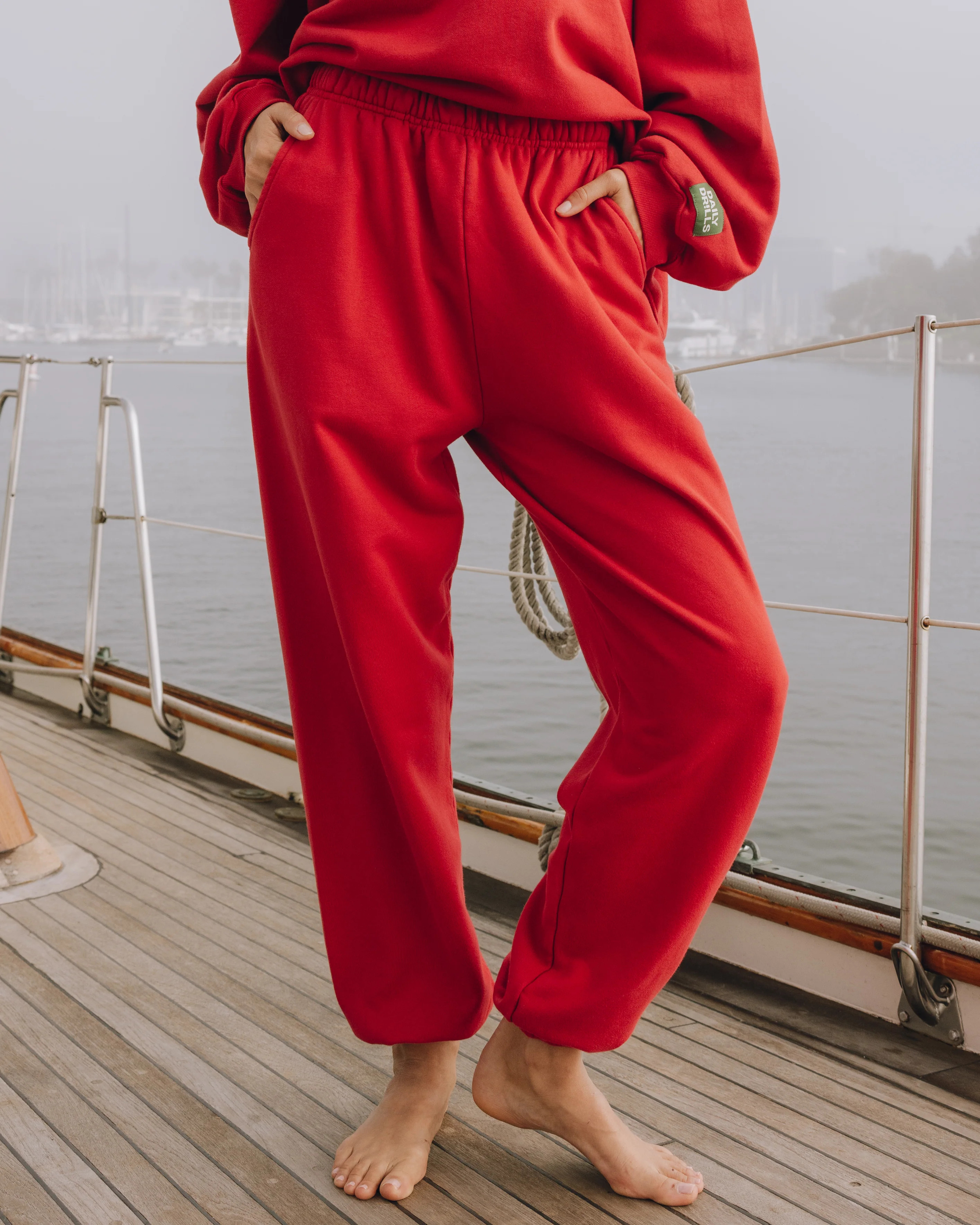 Unisex Joggers - Vintage Red | Daily Drills