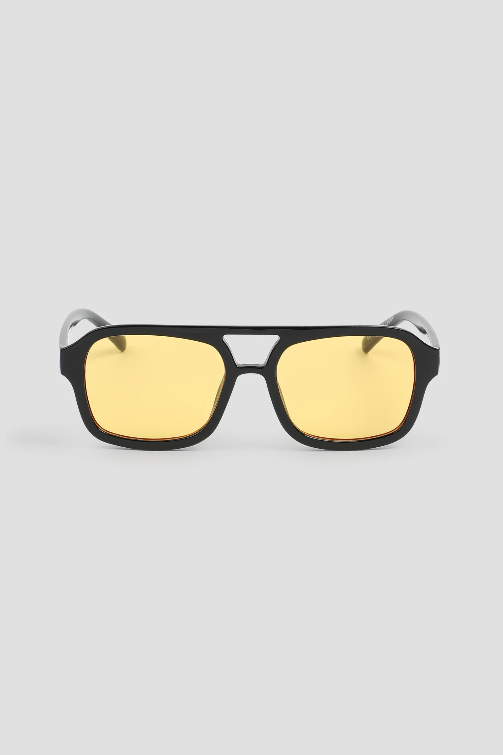 Yellow Lense Aviator Sunglasses | Ardene