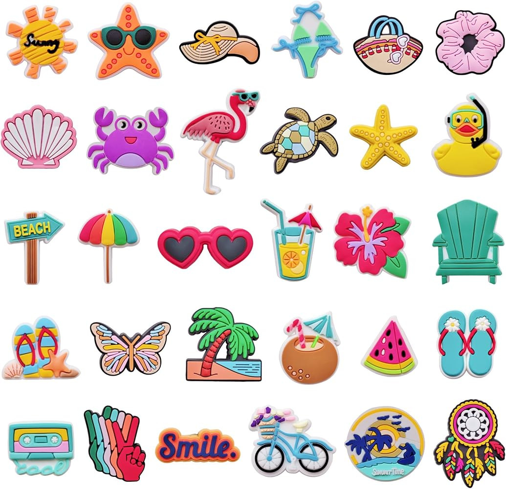 Shoe Charms Pink Witch Goth Dog Cat Cowgirl Clogs Shoe Decoration | Amazon (US)