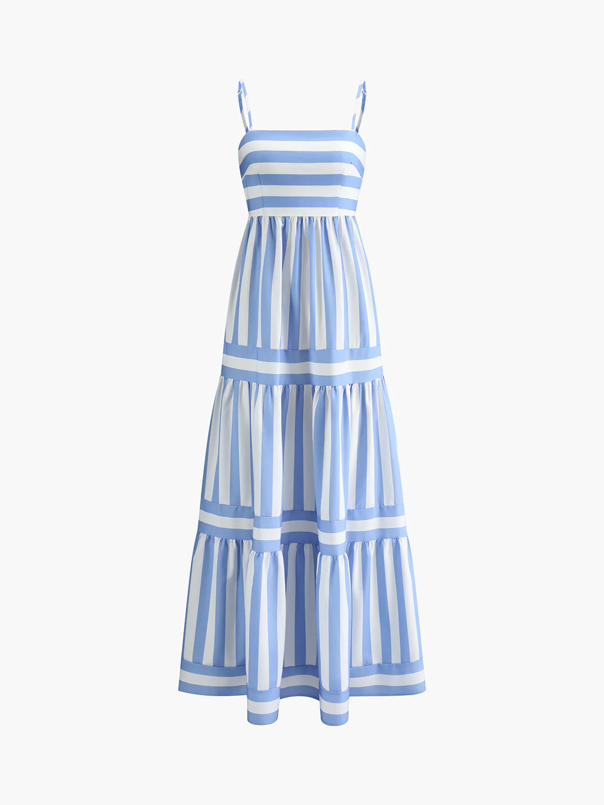 Printed backless pockets long dress | Commense