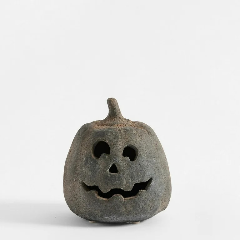 Hallowmas Handcrafted Jack-O'-Lantern - Artisanal Halloween Decor with Hand-Carved Details | Kiln... | Walmart (US)