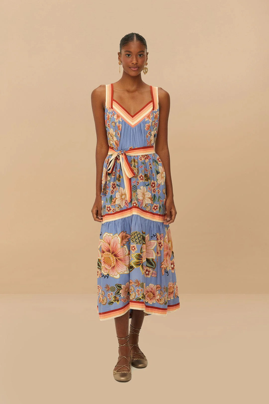 Blue Superbloom Tapestry Maxi Dress | FarmRio (US)