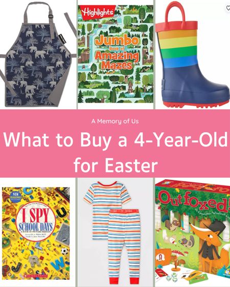 Easter Gift Basket Ideas for a 4 Year Old! 

Today I am sharing Easter gift ideas for a four year old. These are things that I am either putting in my sons basket or that he already has and loves!

We keep Easter pretty low-key so these are all practical gifts your kiddos will actually use. 

What I’m buying my four year old for Easter.

#LTKSeasonal #LTKfindsunder50 #LTKkids