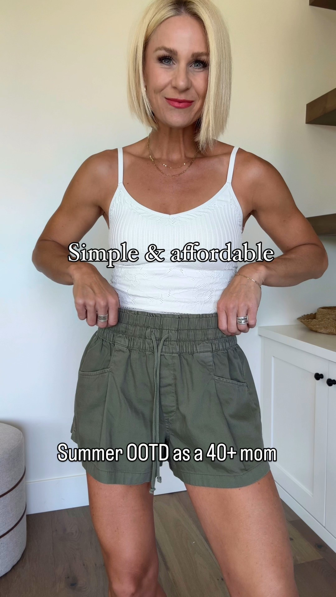 Nothing better than a simple, comfortable & cute summer outfit. Shorts are in major sale and come in 3 other colors! 
These look for less Birkenstock sandals are surprisingly comfortable, and a fraction of the price!
I’ve been eyeing this woven/straw bag for years. I love the quality, size and it’s fully lined. Linked some look for less options too.
Everything fits tts

#LTKSeasonal #LTKFindsUnder50 #LTKActive