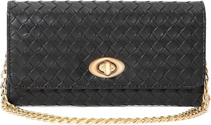 U+U Crossbody Bags for Women, PU Leather Small Shoulder Handbags Wallet Purse with Removebale Cha... | Amazon (US)