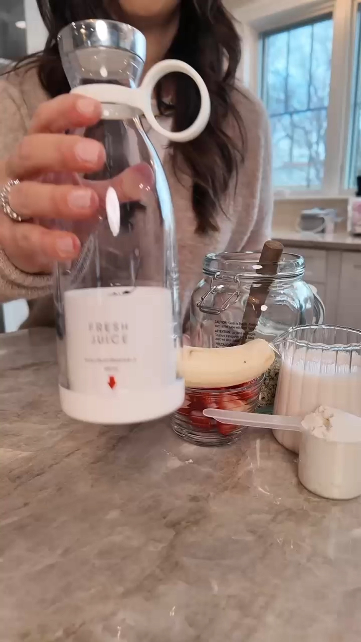 My blender used to be the reason I didn’t make smoothies.
 
Too bulky.
Too many parts.
Too much cleanup.

This simplifies everything:

• Blend and drink from the same bottle
• Compact + easy to store
• Quick rinse cleanup
• Takes under a minute 

 #LTKfoodie #LTKHome