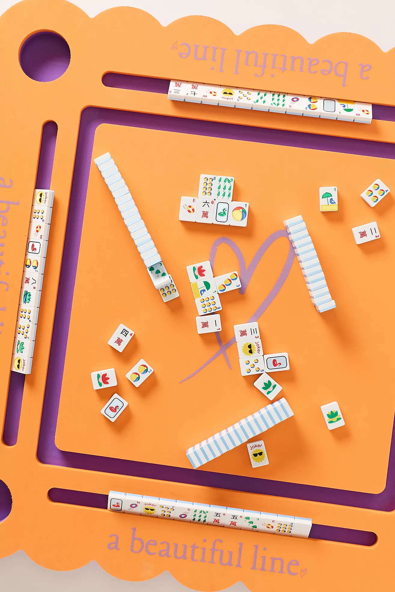 Spools Floating Travel Mahjong Tiles | Anthropologie (US)