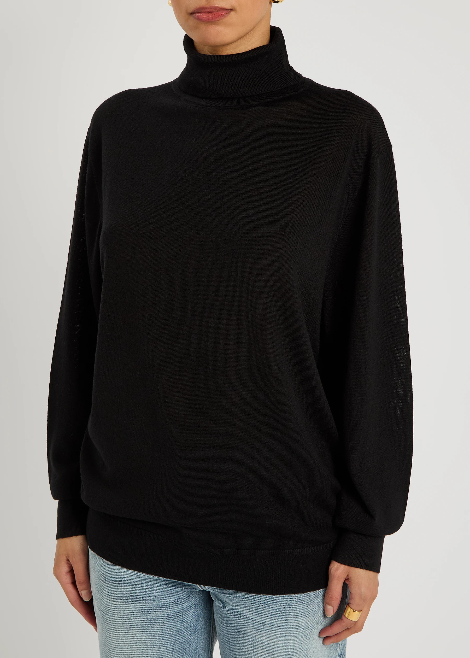 Turtle-neck fine-knit wool jumper | Harvey Nichols