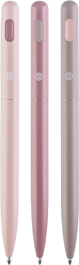 DIVERSEBEE Black Ink Ballpoint Pens, 3 Pack Retractable No Bleed Bible Pens, Cute Aesthetic Paste... | Amazon (US)