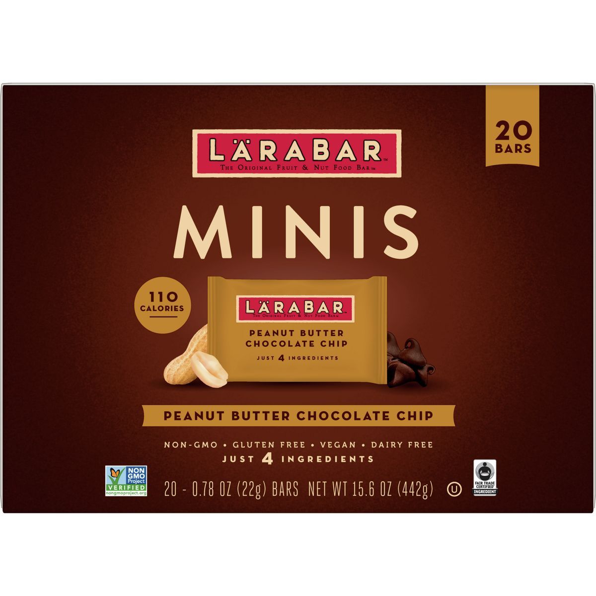 Larabar Mini's Peanut Butter Chocolate Chip - 15.6oz | Target