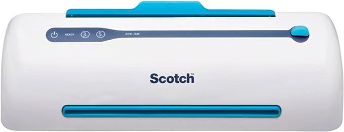 Scotch PRO TL906 Thermal Laminator, 1 Laminating Machine, White/Blue, Laminate Recipe Cards, Phot... | Amazon (US)