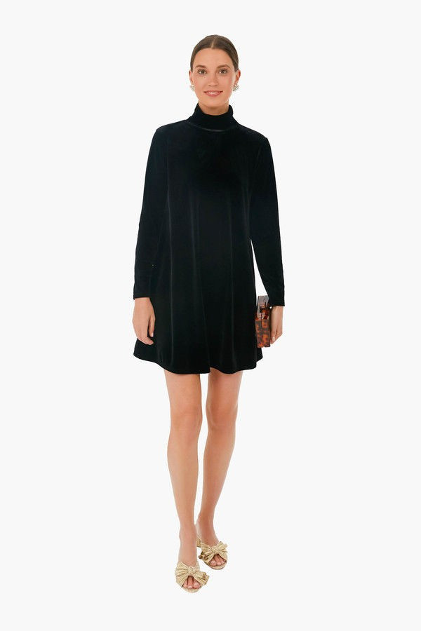 Black Velvet Mottershead Dress | Tuckernuck (US)