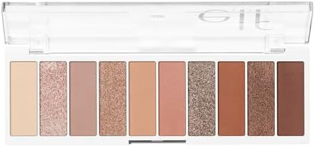 e.l.f. Perfect 10 Eyeshadow Palette, Ten Ultra-pigmented Shimmer & Matte Shades, Vegan & Cruelty-... | Amazon (US)