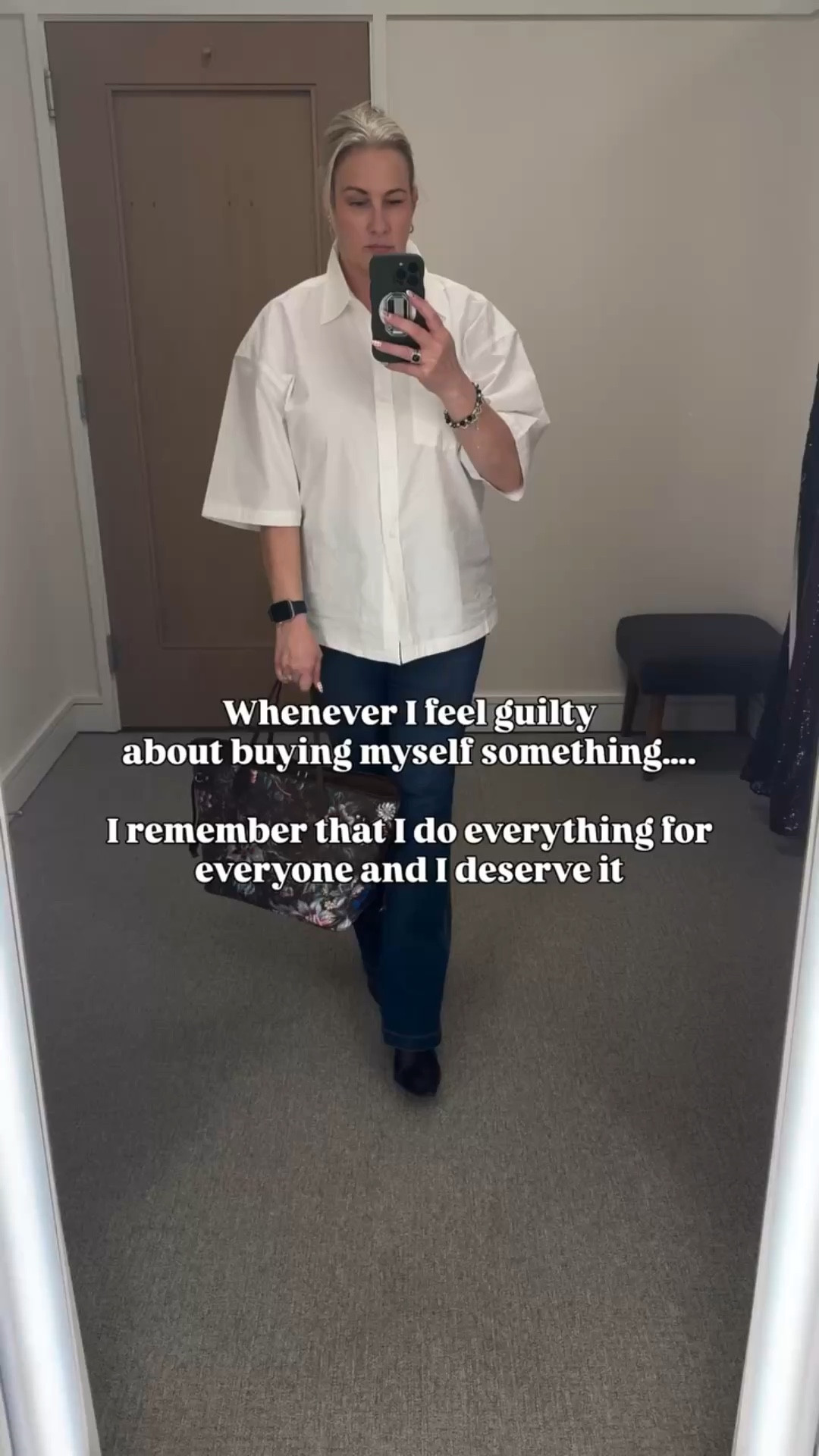 The guilt is short lived 🤭

🔎  Designer bags in the wild. White shirts, crisp white shirts, button down shirts, tailored jeans, black boots, target finds, affordable fashion