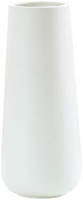 Snow White Ceramic Flower Vase for Home Décor, Design Box Packaged, 11 Inch | Amazon (US)