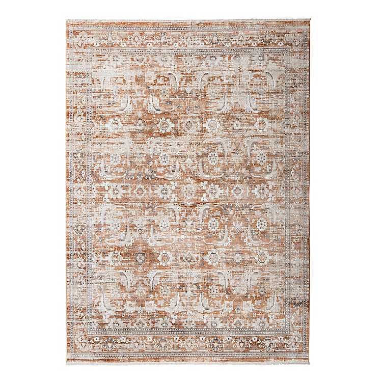 Hannah Rust Traditional Area Rug, 7x10 | Kirkland's Home