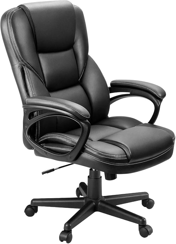 Furmax Office Executive Chair High Back Adjustable Managerial Home Desk Chair, Swivel Computer PU... | Amazon (US)