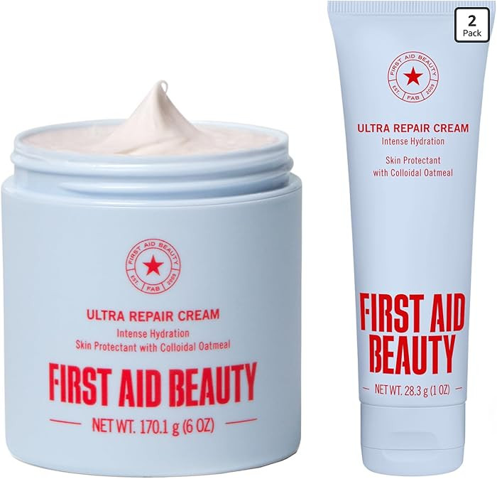 First Aid Beauty - Ultra Repair Cream - Hydrating Face & Body Moisturizer - Whipped Colloidal Oat... | Amazon (US)