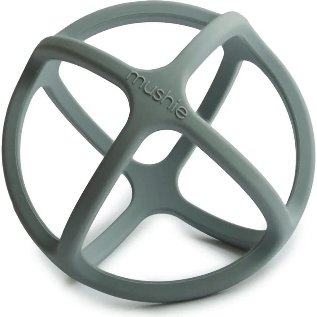 Mushie Silicone Ball Teether Toy in Dried Thyme at Nordstrom | Nordstrom