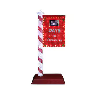 VEIKOUS 5ft. 3D Countdown Light Christmas Holiday Yard Decoration LED with Digital Screen PG0403-21-1 | The Home Depot