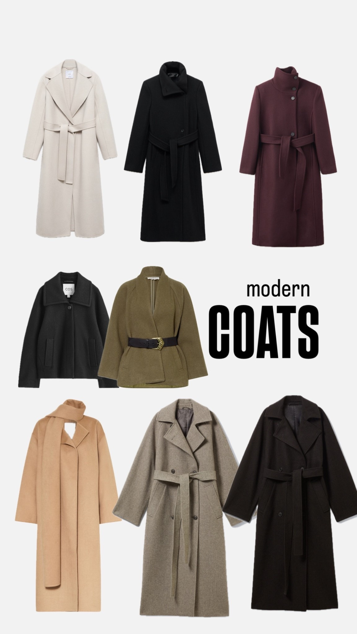 Moderne Mäntel / modern Coats
Inspiration 

#LTKautumn #LTKdeutschland #LTKeurope