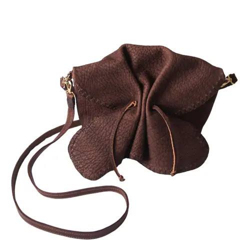 Carlos Falchi Medium Butterfly Leather Bag in Wax Brown at Nordstrom | Nordstrom