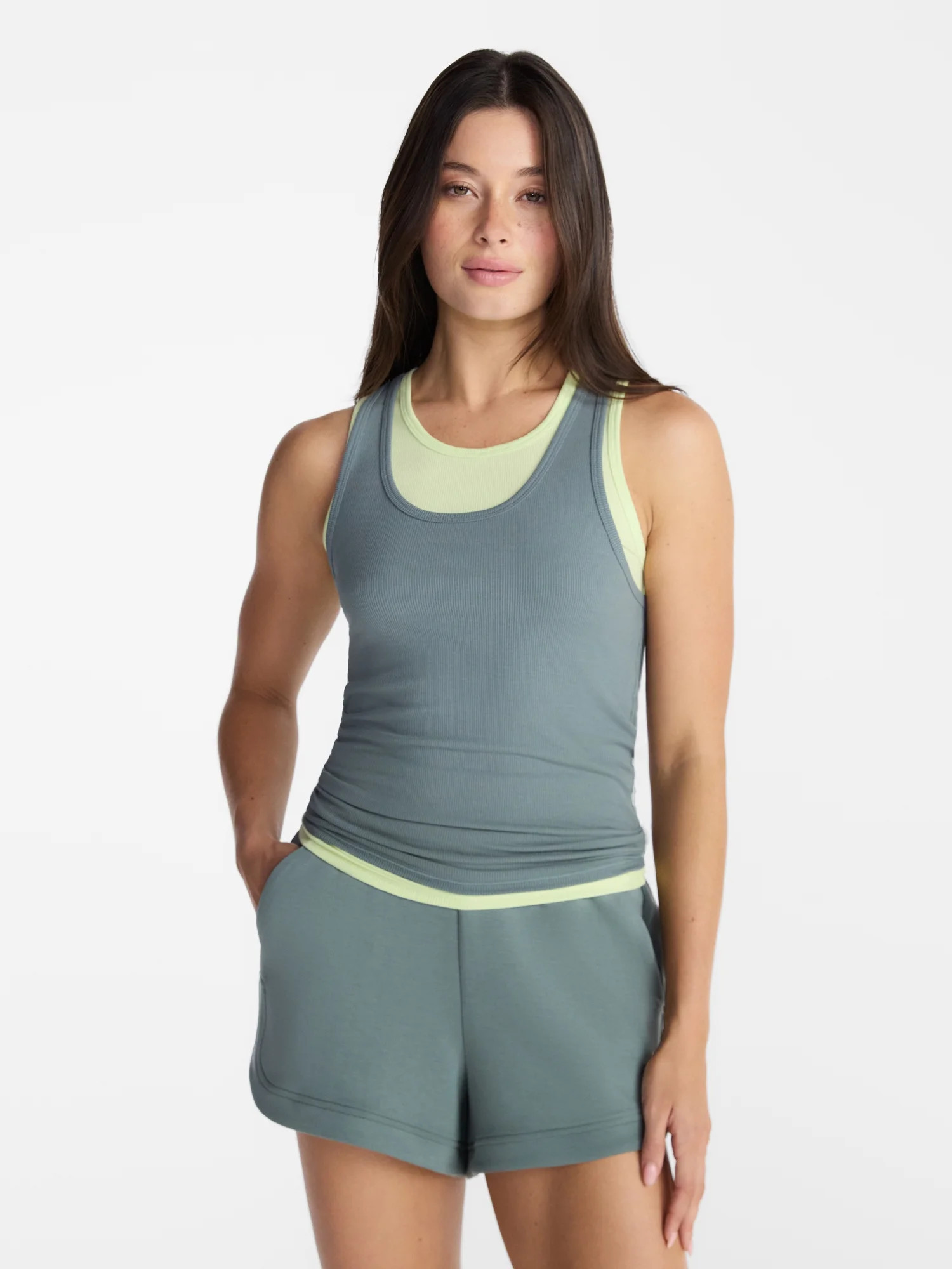 Avia Women's Double Layer Tank Top, Sizes XS-XXXL | Walmart (US)