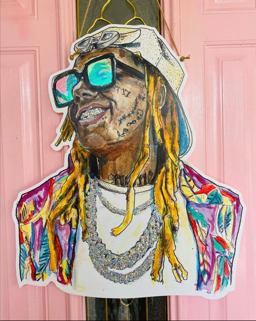 Lil Wayne Door Hanger: New Orleans Art, Door Hanger, New Orleans Decor, Louisiana Art, 504 Funk, ... | Etsy (US)