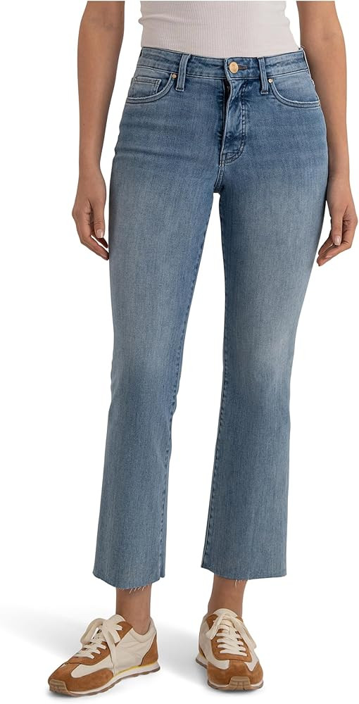 KUT from the Kloth Kelsey High Rise Ankle Flare Clean Hem | Amazon (US)