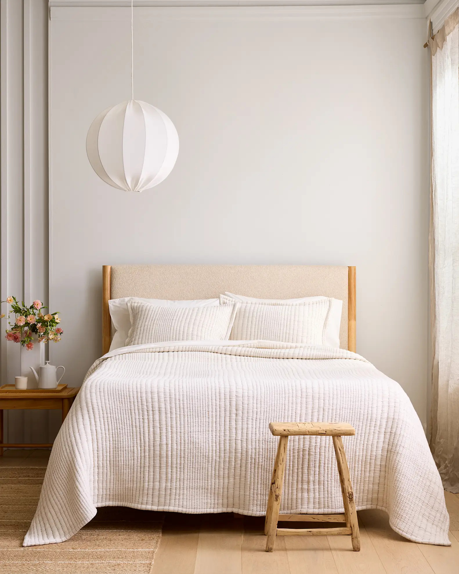 Organic Cotton Channel Stitch Coverlet | Quince