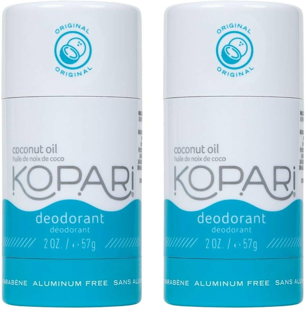 Kopari Aluminum Free Deodorant with Organic Coconut Oil | Original 2 Pack | Vegan, Gluten Free, C... | Amazon (US)