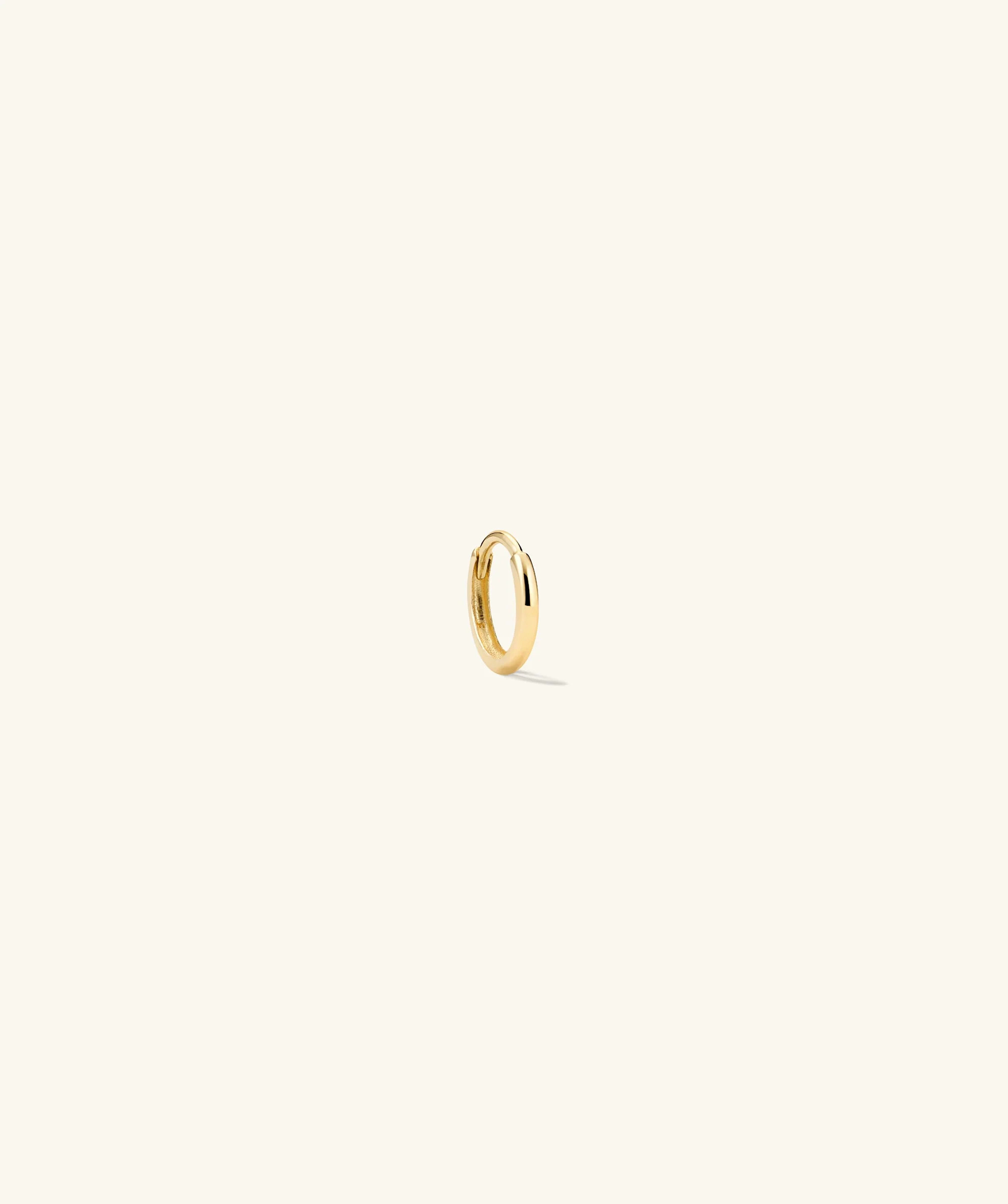 14k Gold Handcrafted Single Mini Hoop Earring - Jewelry | Mejuri | Mejuri Fine Crew