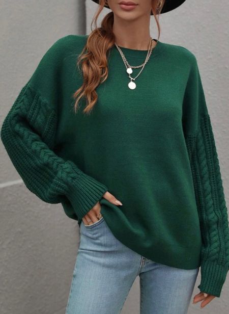 Green sweater 
Christmas sweater 

#LTKSeasonal #LTKHoliday #LTKunder50