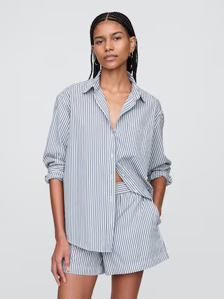 Organic Cotton Poplin Big Shirt | Gap (CA)