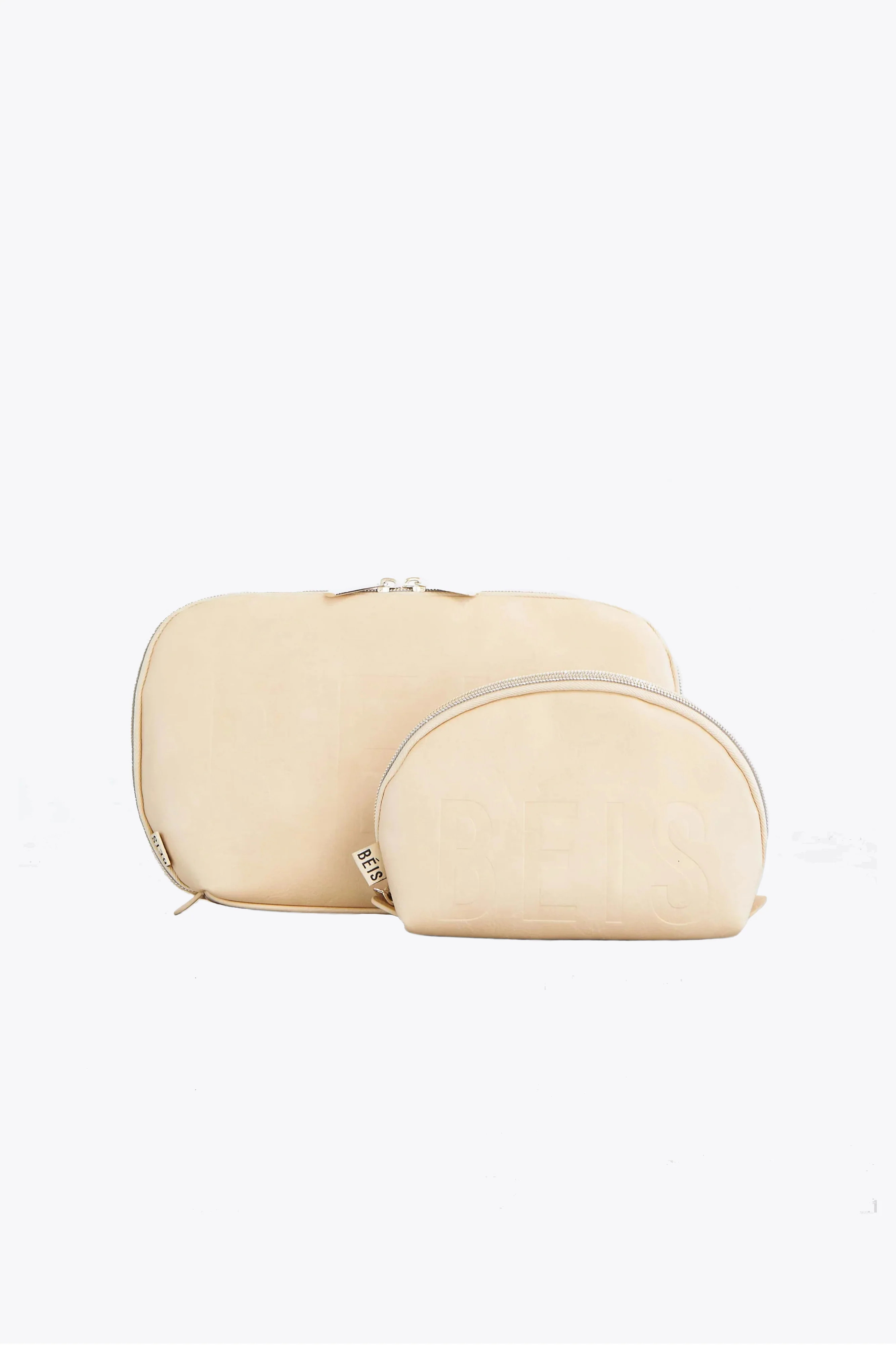 The Cosmetic Pouch Set in Beige | BÉIS Travel