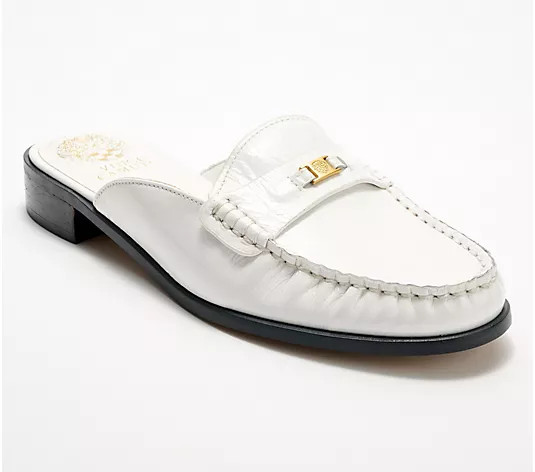 Vince Camuto Leather or Suede Loafer Mules - Cobby - QVC.com | QVC