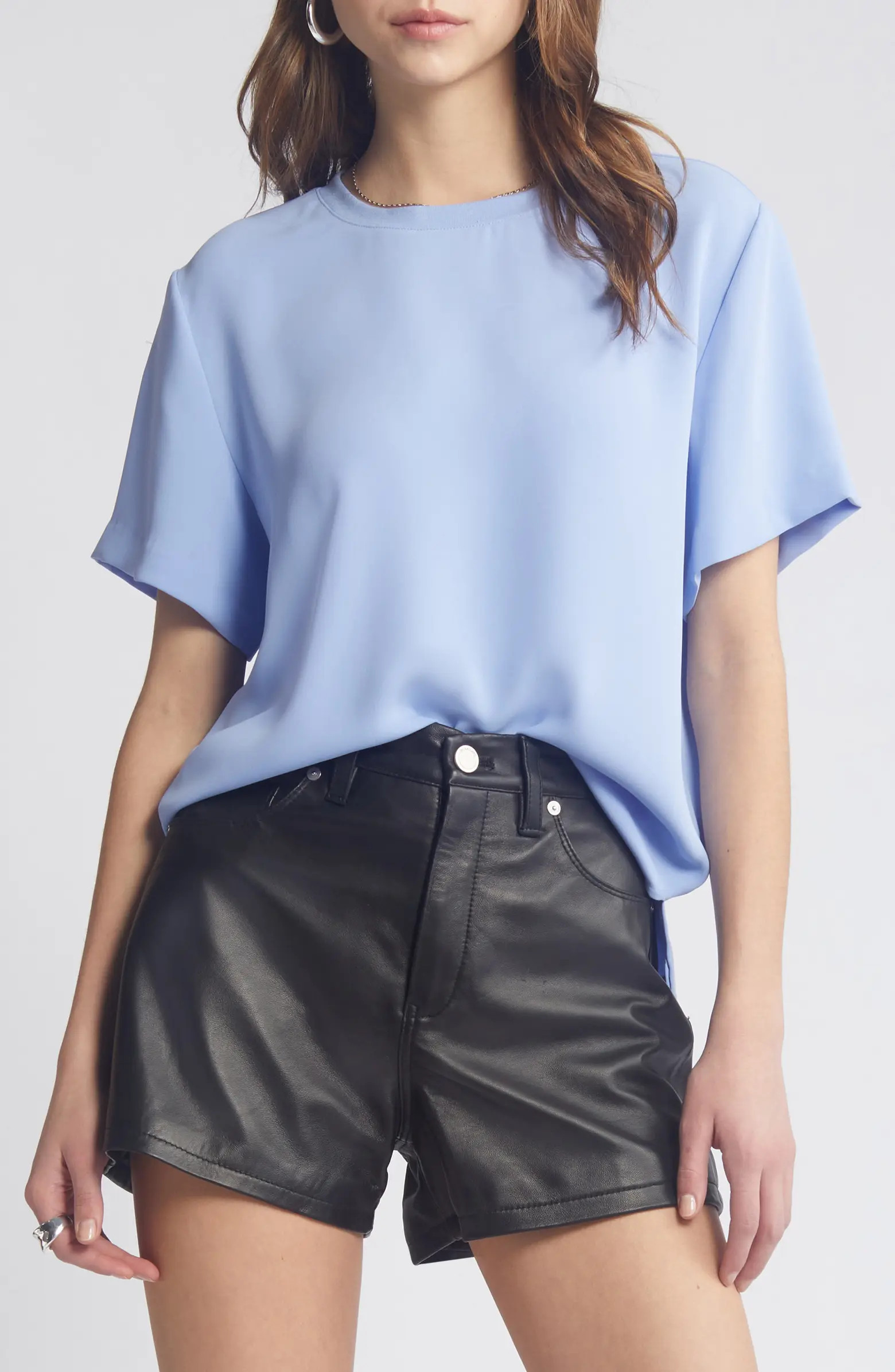 Satin T-Shirt | Nordstrom