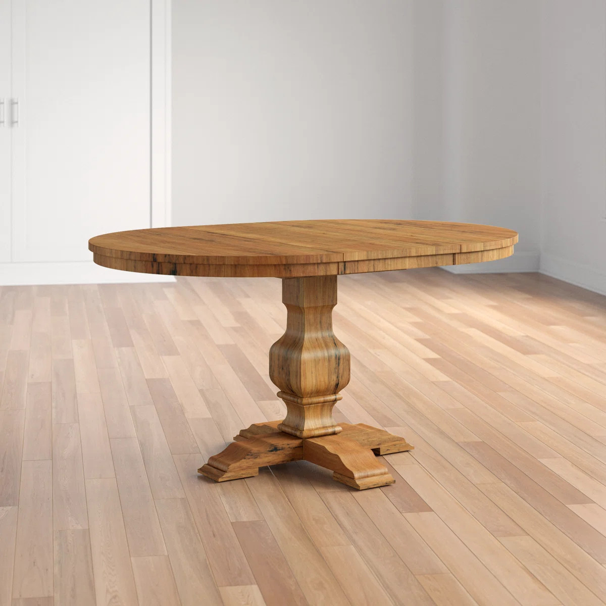 Fortville Extendable Oval Solid Wood Dining Table | Wayfair North America