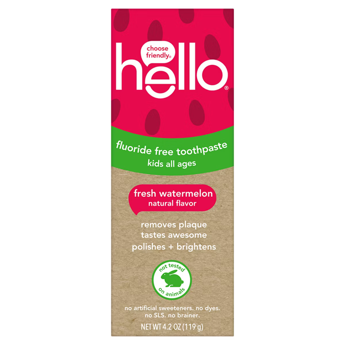 hello Kids' Fluoride Free Toothpaste - Watermelon - 4.2oz | Target