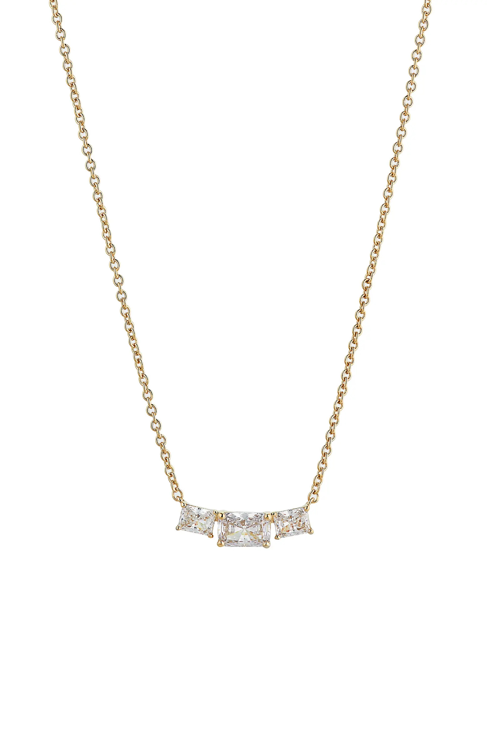 Nadri Isle Cubic Zirconia Frontal Necklace | Nordstrom | Nordstrom