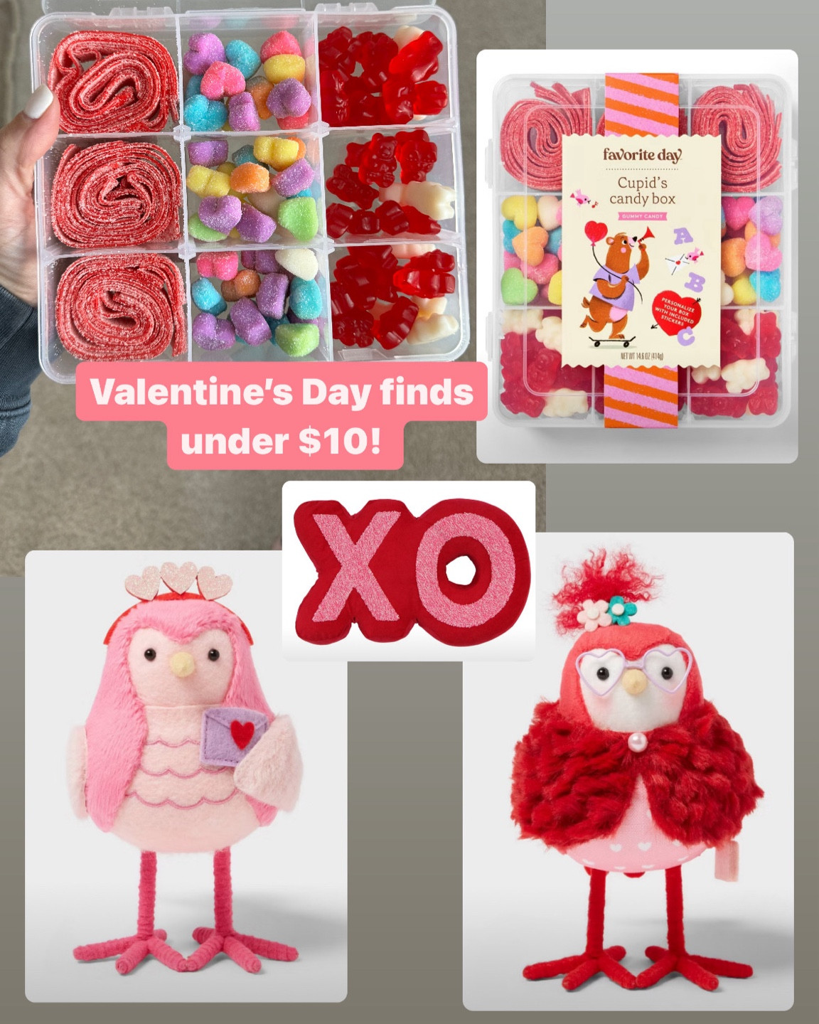 Cutest Valentine’s Day finds for under $10! This little candy tackle box is on sale for $8, the pillow is $5 and aren’t the birds the cutest? 

#LTKGiftGuide #LTKHome #LTKSeasonal