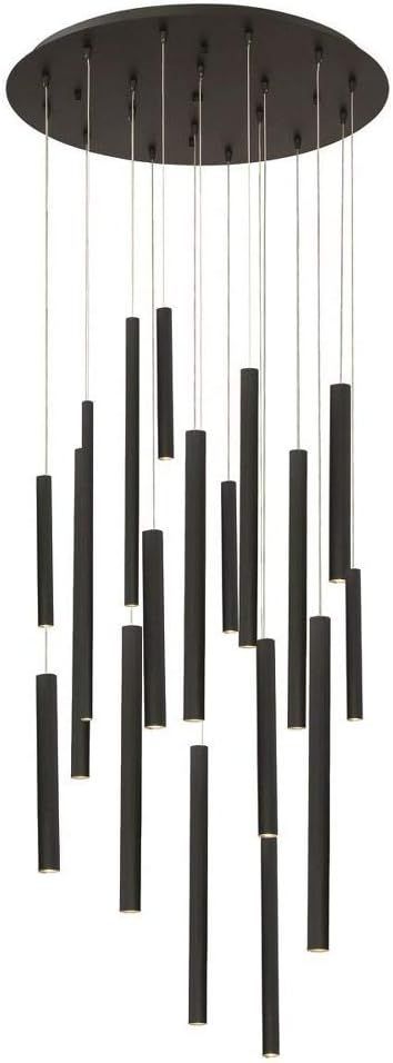 Eurofase 31445-016 Santana Clustered Extruded Tubes Round LED Pendant Light, 18-Light 18 Total Wa... | Amazon (US)