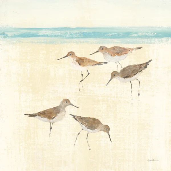Sandpipers II by Avery Tillmon - Wrapped Canvas Painting | Wayfair North America