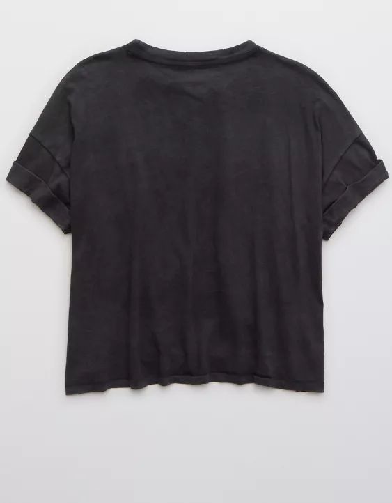 Aerie Oversized Cropped T-Shirt | American Eagle Outfitters (US & CA)