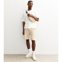 Men's Cream Ribbed Shorts Jack & Jones New Look | New Look (UK)