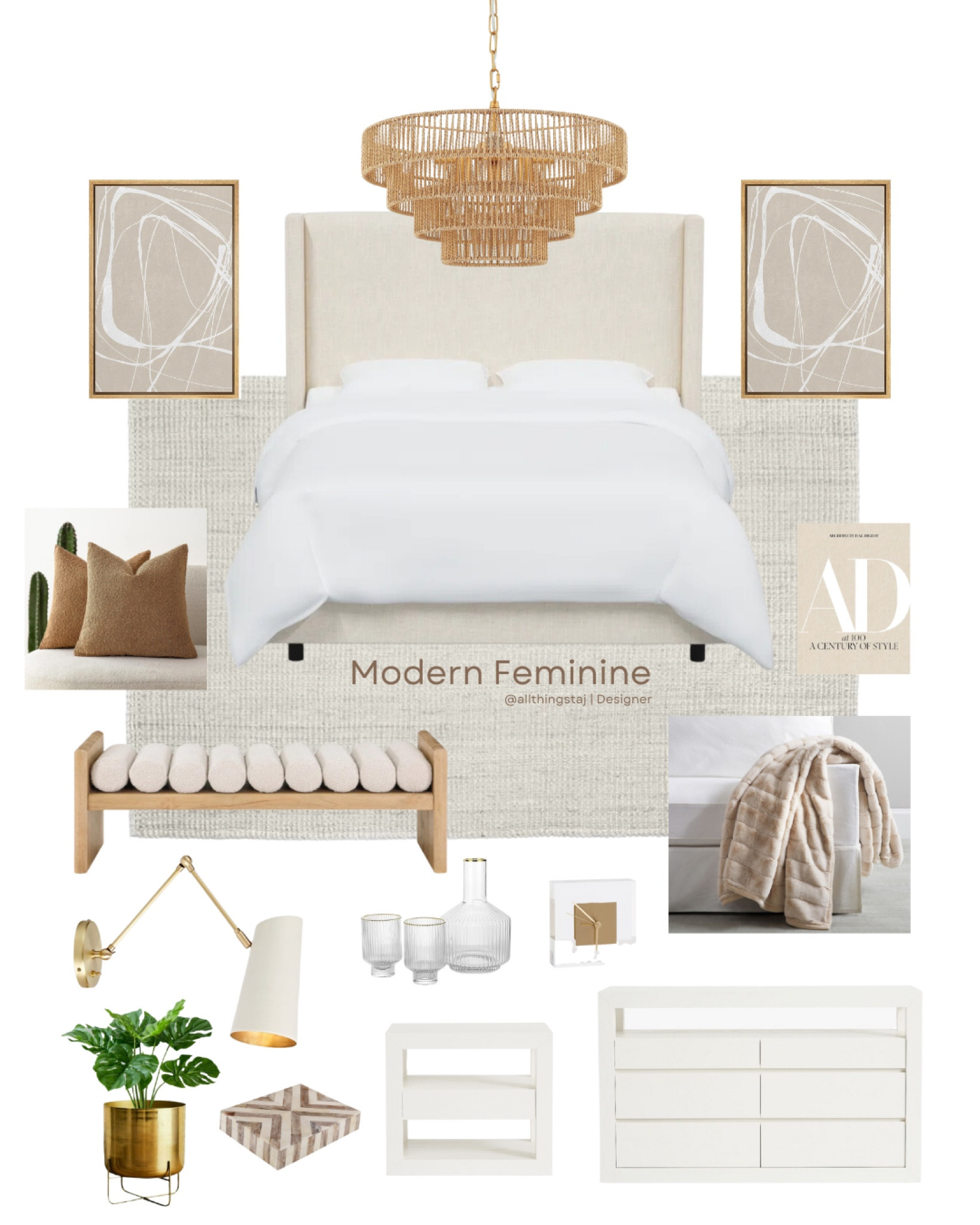 MODERN FEMININE twinkle ✨  I’m planning guest room retreats for everyone to use to get their personal spaces ready for guests this holiday season. First up, Modern Feminine. Follow along for more to come 🤗 AllThingsTaj.com

#LTKstyletip #LTKhome #LTKSeasonal