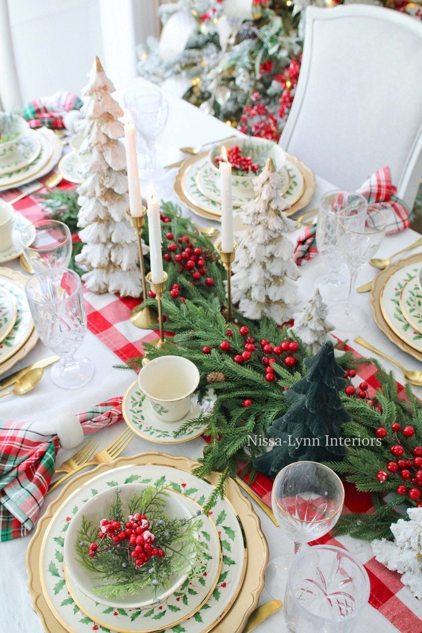 One of my favorite traditions is gathering the family for a cozy candlelit holiday dinner. ✨ Creating a festive tablescape is such a beautiful way to celebrate the magic of the season. What’s one of your favorite family traditions?

#christmas Tablescape #christmasmagic #christmasdecor 

#LTKHoliday #LTKHome #LTKSeasonal